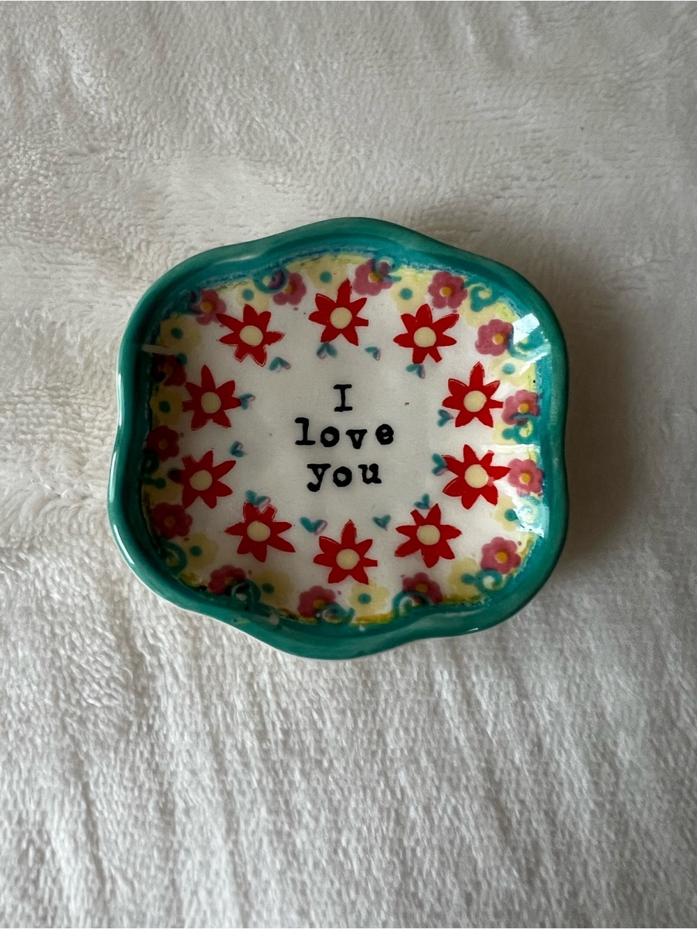 Natural Life Ring Dish - "I Love You" Accent Tray